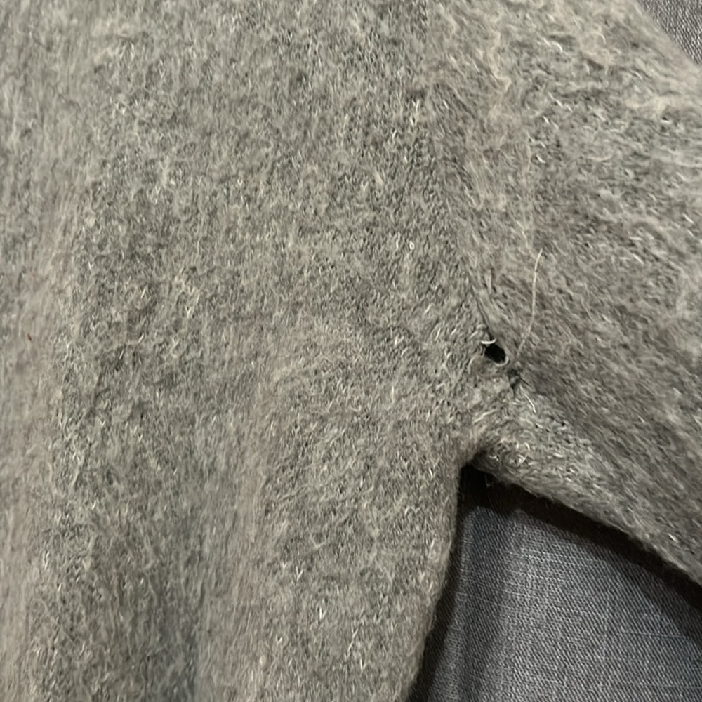 Nordstrom: Thick grey shag sweater (Abound) - Picture 6 of 9